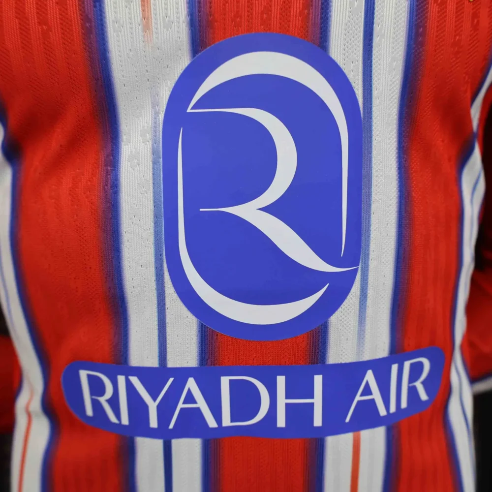 Authentic Soccer Jersey Atletico Madrid Home Long Sleeve Shirt 2024/25 - Image 5