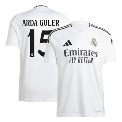 ARDA G?LER #15 Real Madrid Soccer Jersey Home Custom Shirt 2024/25