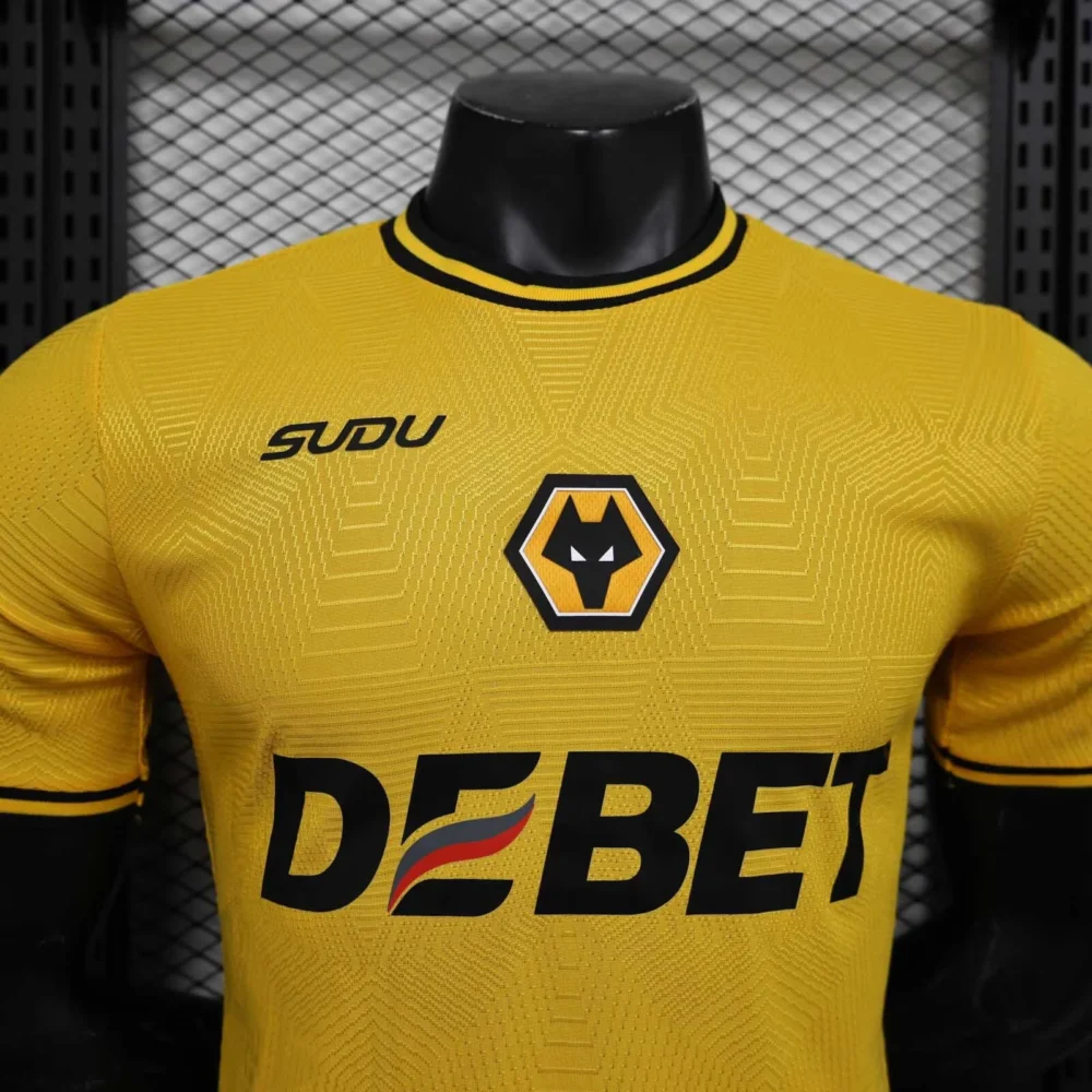 Wolves Authentic Football Jersey Home Shirt 2024/25 - Image 3