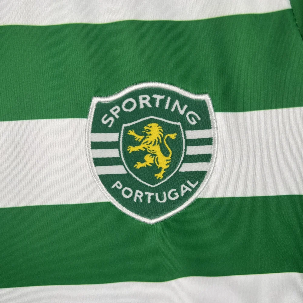 Sporting CP Retro Soccer Jersey Home Custom Shirt 2003/04 - Image 5