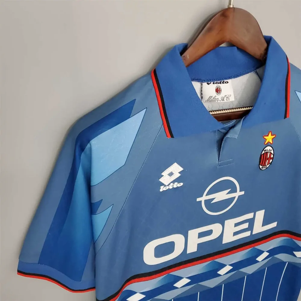AC Milan Retro Soccer Jersey Fourth Away Custom Shirt 1995/96 - Image 4
