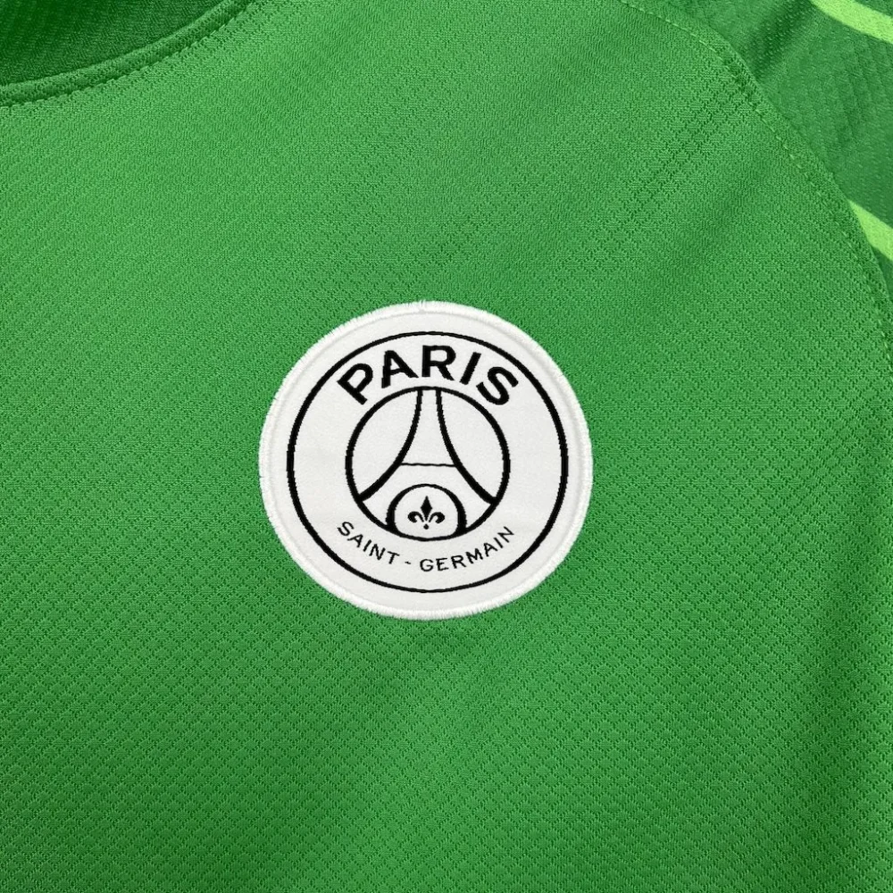 PSG Soccer Jersey Green Custom Long Sleeve Shirt 2025/26 - Image 5