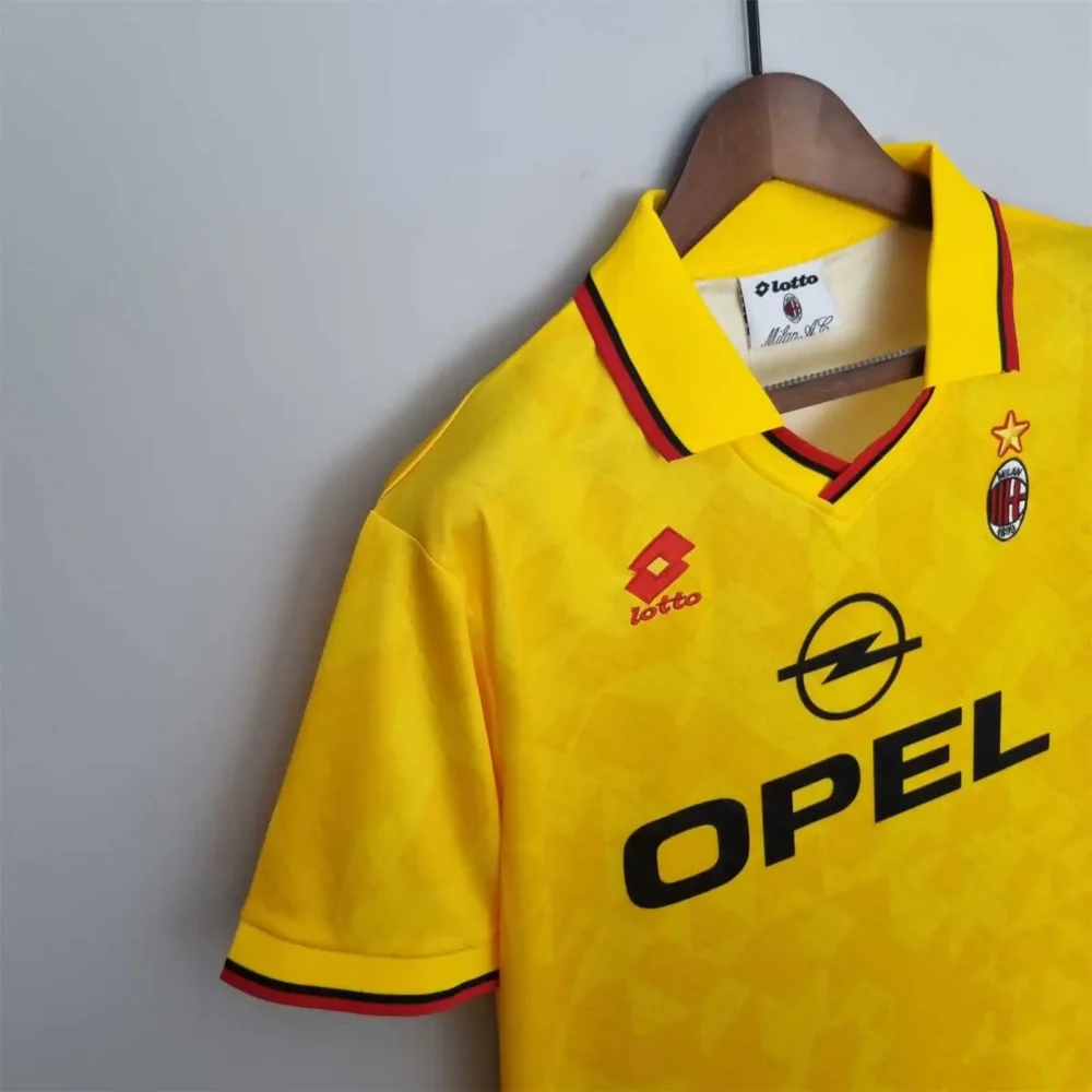 AC Milan Retro Soccer Jersey Third Away Custom Shirt 1995/96 - Image 4
