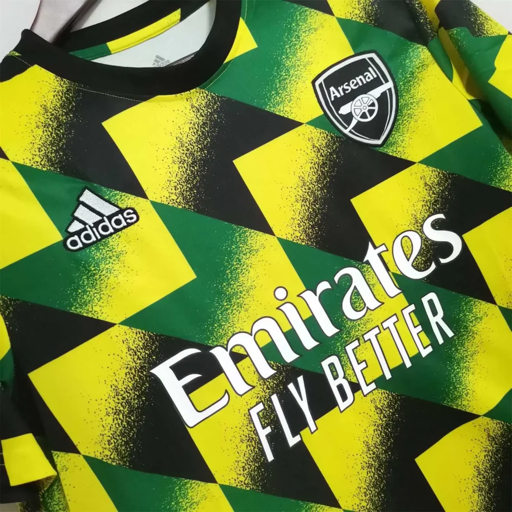 Arsenal Soccer Jersey Pre-Match Custom Shirt 2022/23 - Inspired by Jamaica - Image 5
