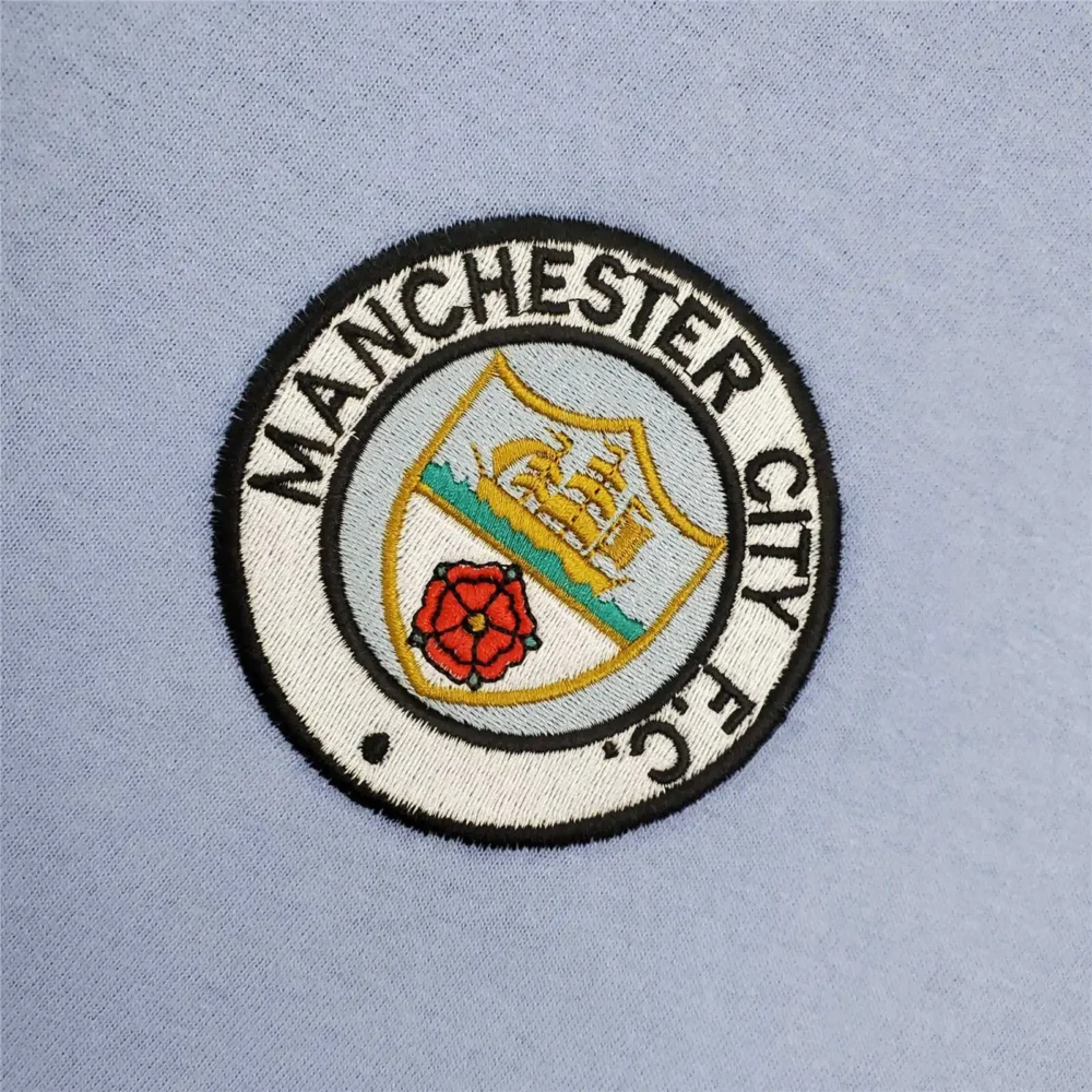 Manchester City Retro Home Football Jersey Shirt 1972 - Image 5