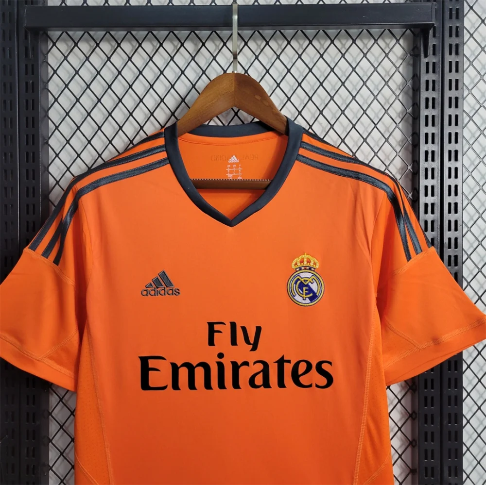 Real Madrid Retro Jersey Third Away Custom Soccer Shirt 2013/14 - Image 4