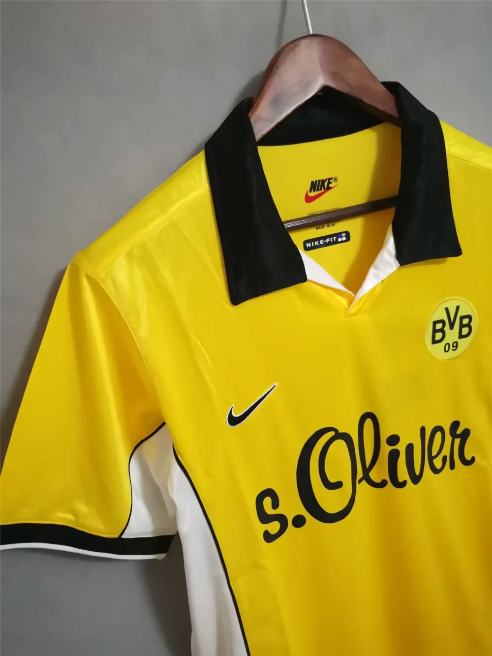 Borussia Dortmund Retro Jersey Home Soccer Shirt 1998-99 - Image 3