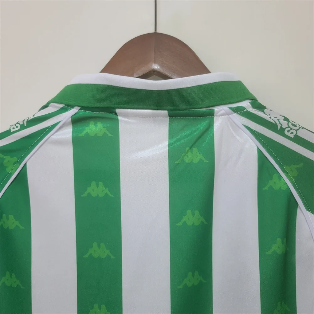 Real Betis Retro Jersey Home Long Sleeve Soccer Shirt 1995/97 - Image 8