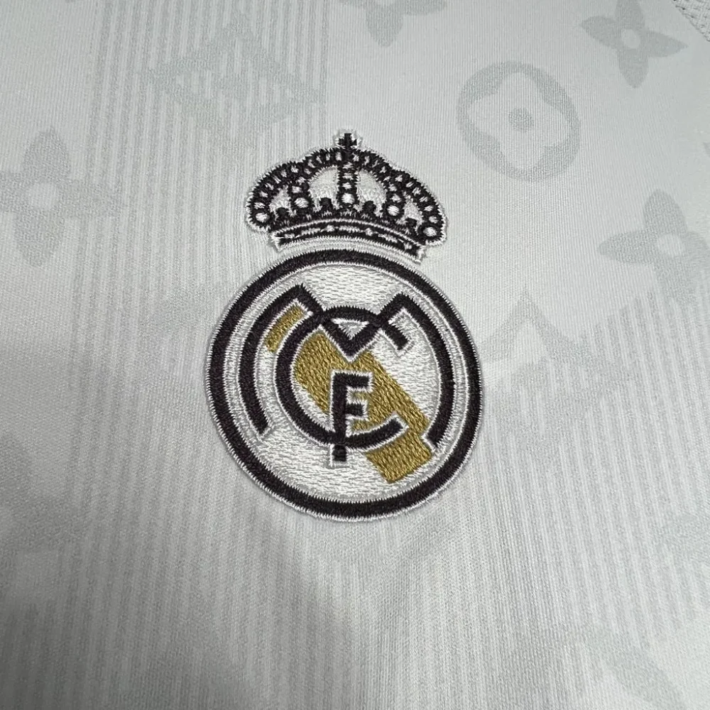 Real Madrid Soccer Jersey LV Joint Custom Shirt 2024/25 - Image 4