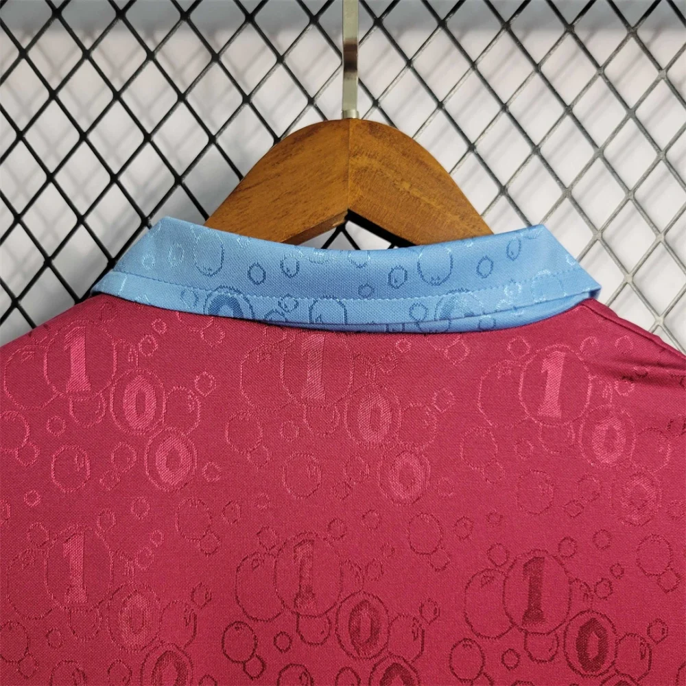 West Ham United Retro Football Jersey Home Custom Shirt 1995/97 - Image 10
