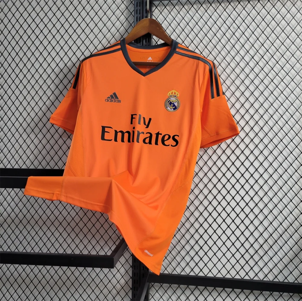 Real Madrid Retro Jersey Third Away Custom Soccer Shirt 2013/14 - Image 3