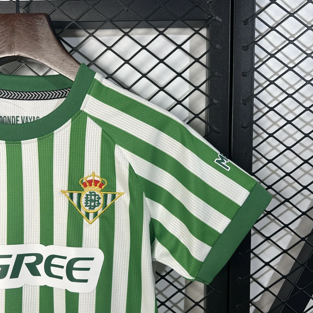 Real Betis  the Conference League Final Kids Kit Jersey+Shorts 2024/25 - Image 6