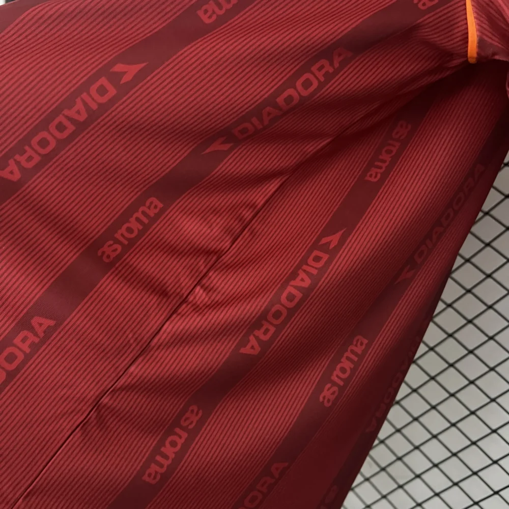 Roma Retro Soccer Jersey Home Custom Shirt 1999/00 - Image 8