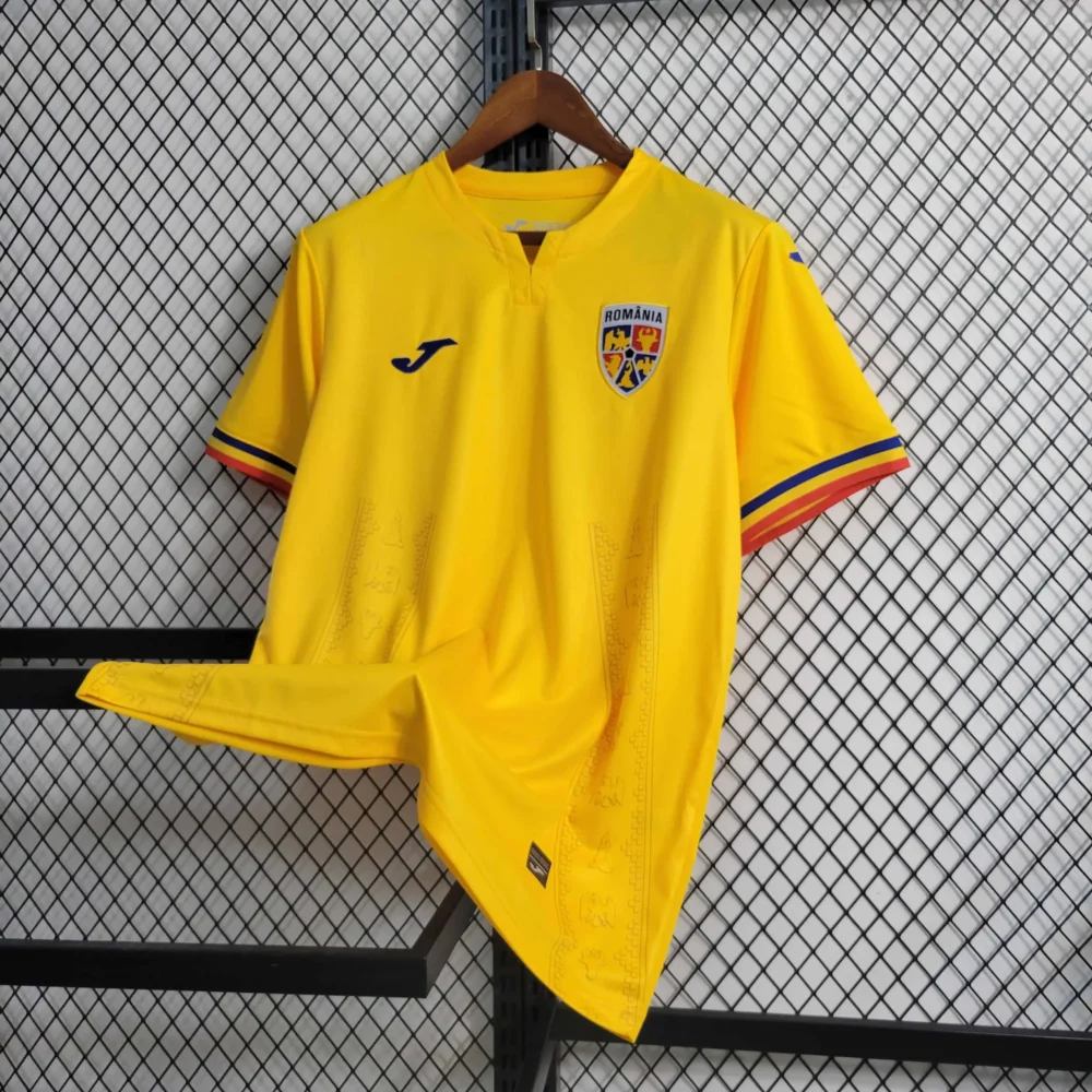 Romania Soccer Jersey Home Custom Shirt EURO 2024 - Image 2