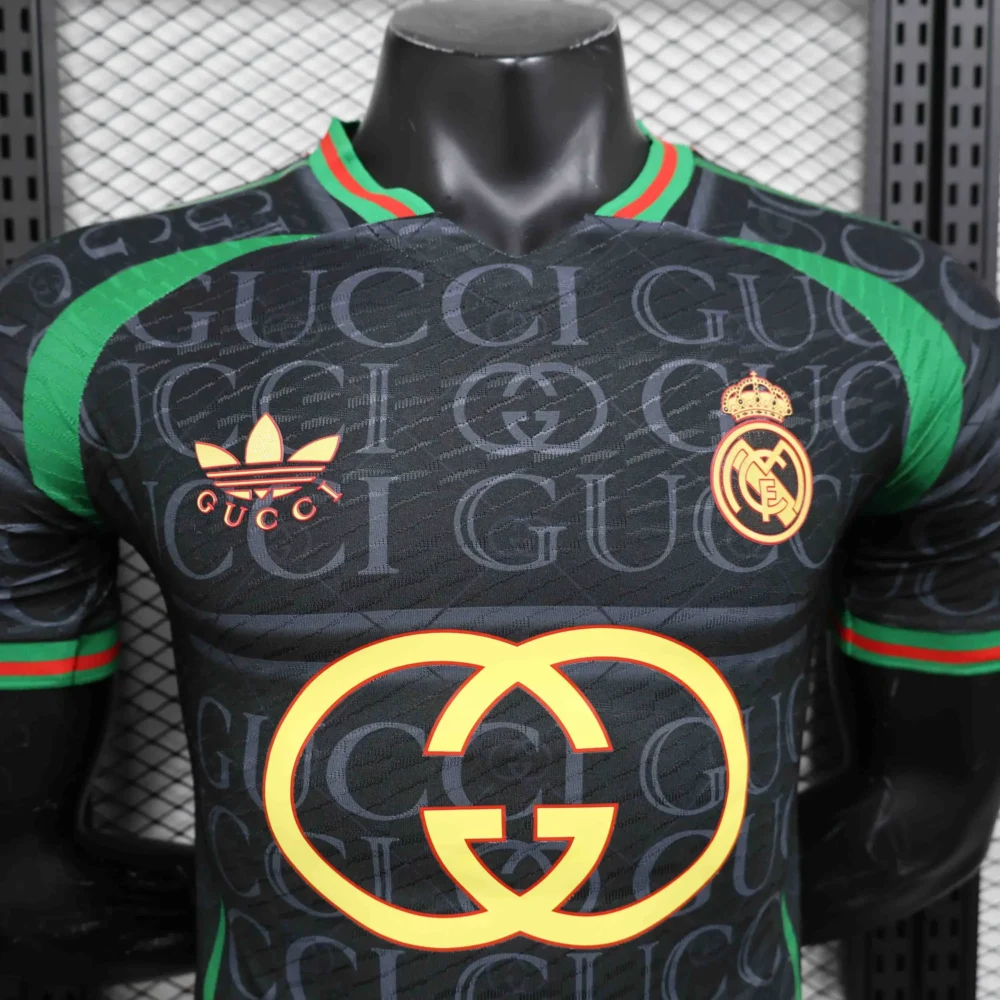 Real Madrid Authentic Soccer Jersey GUCCI Shirt 2024/25 - Image 3