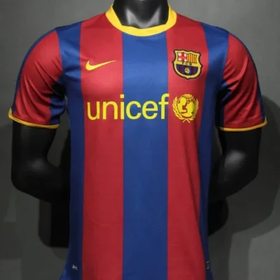 Authentic Barcelona Retro Jersey Home Soccer Shirt 2010-11