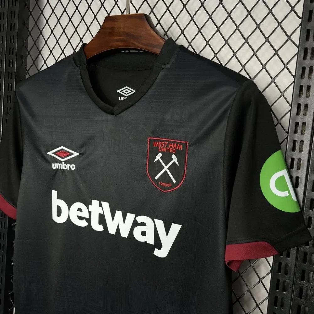 West Ham United Football Jersey Away Custom Shirt 2024/25 - Image 6