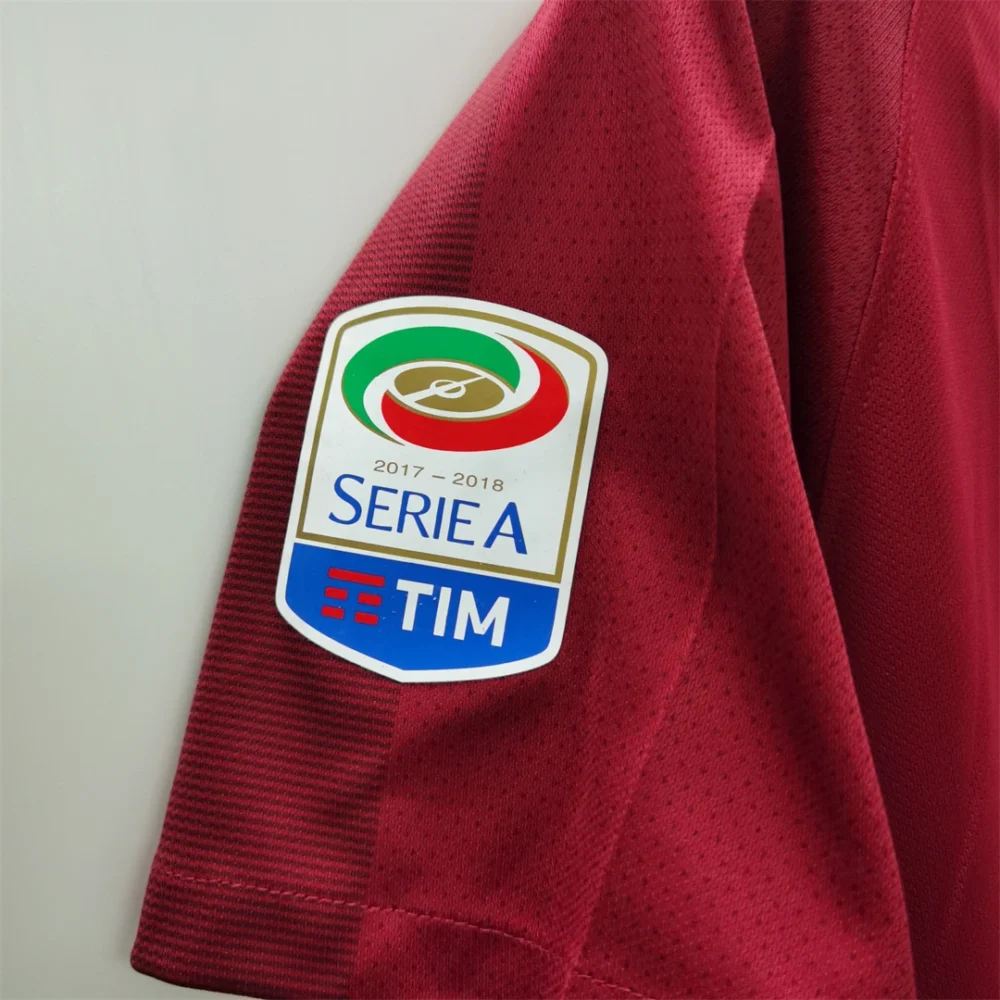 Roma Retro Soccer Jersey Home Custom Shirt 2017/18 - Image 7