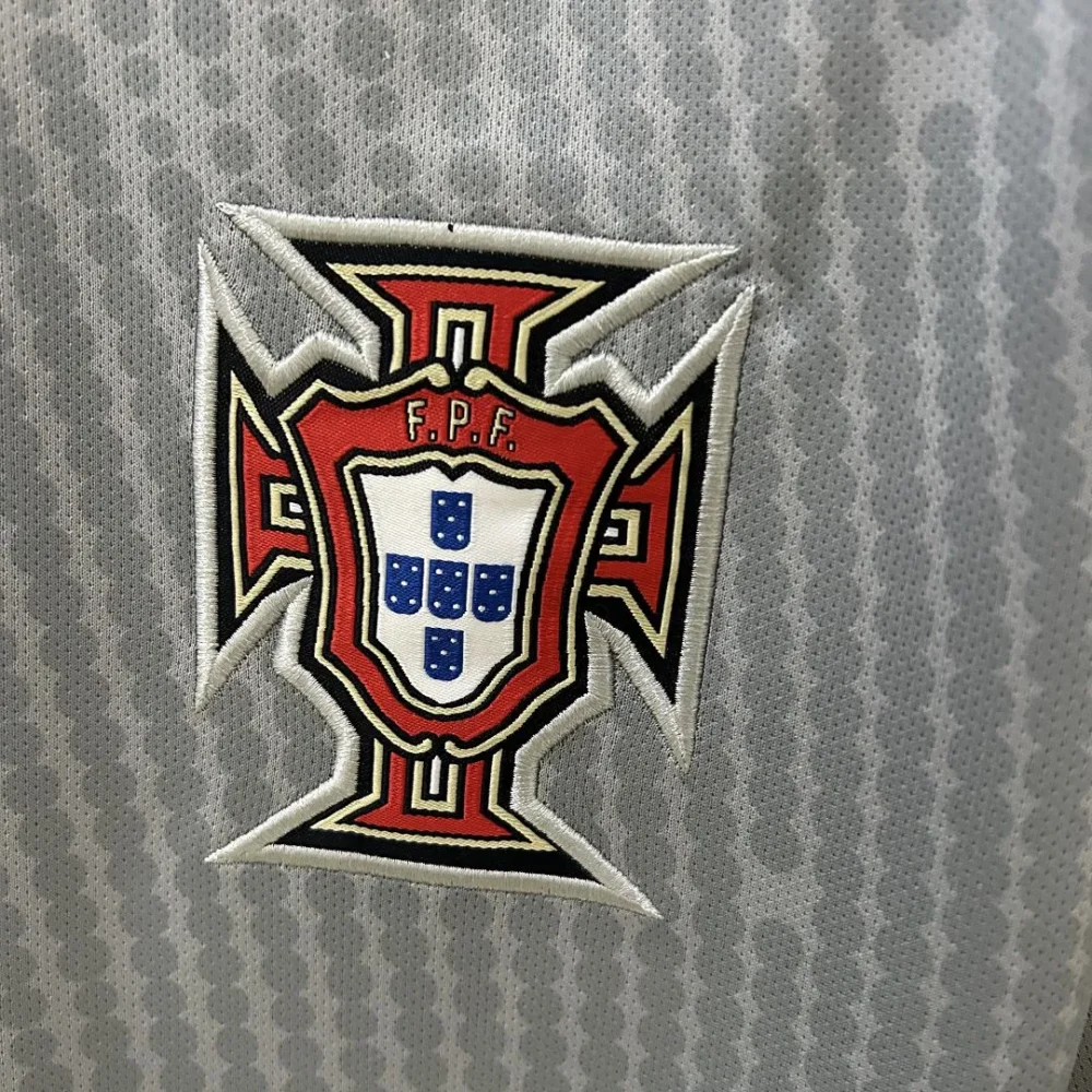 Portugal Soccer Jersey Grey Goalkeeper Custom Shirt 2025 - Image 6