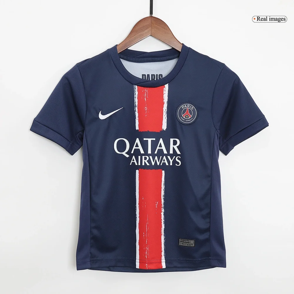 PSG Soccer Jersey Home Kids Kit Jersey+Shorts 2024/25 - Image 2