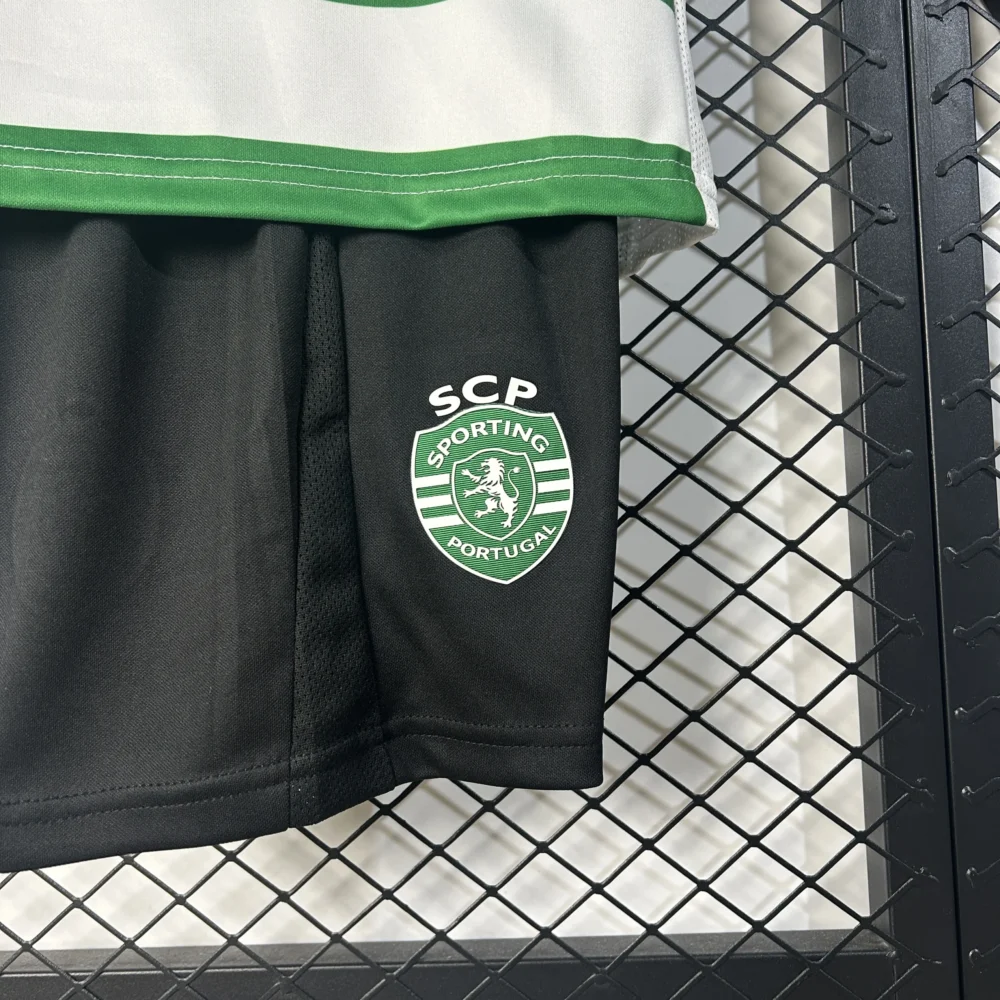 Sporting CP Soccer Jersey Home Kids Kit Jersey+Shorts 2025/26 - Image 7