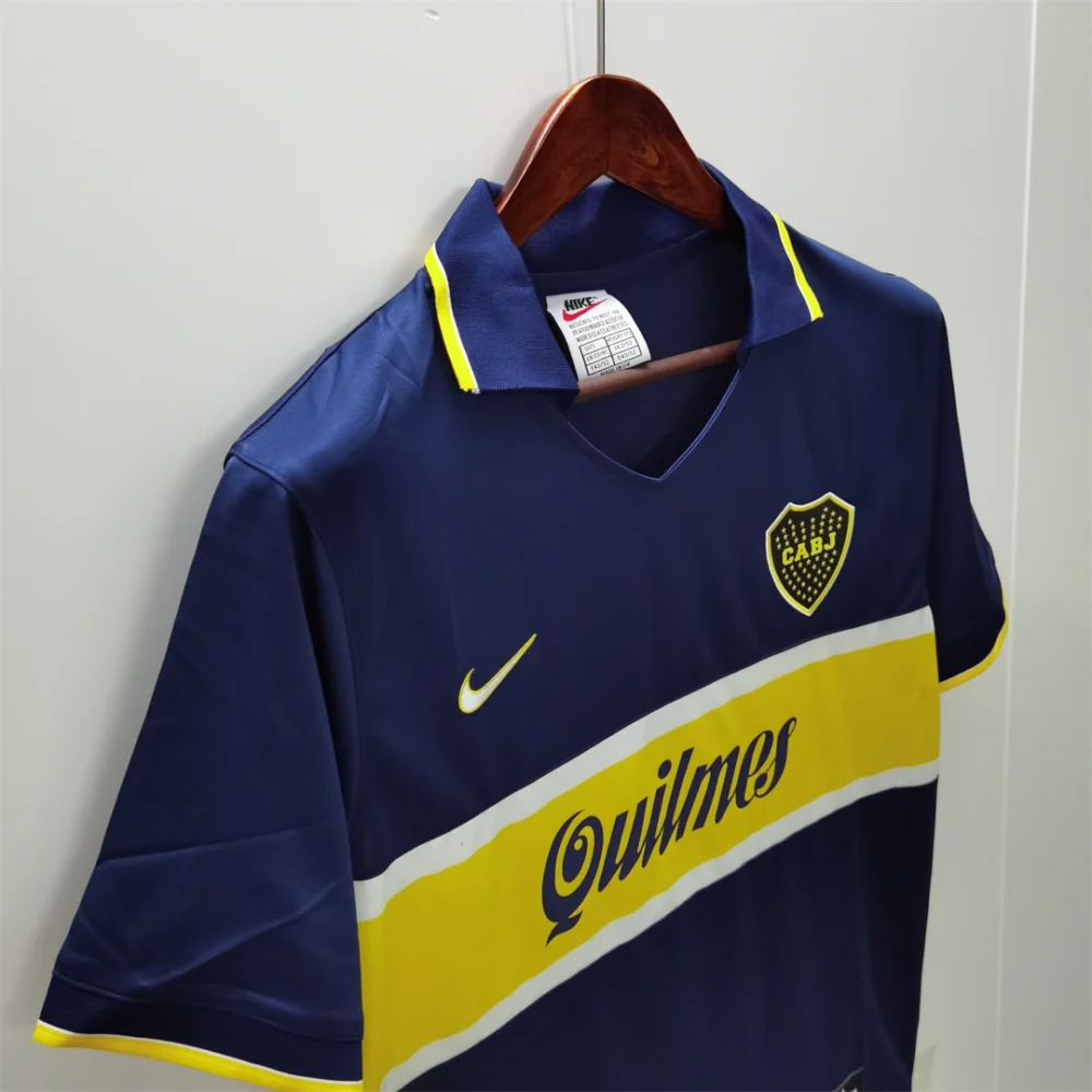 Boca Juniors Retro Soccer Jersey Home Custom Shirt 1996/97 - Image 7