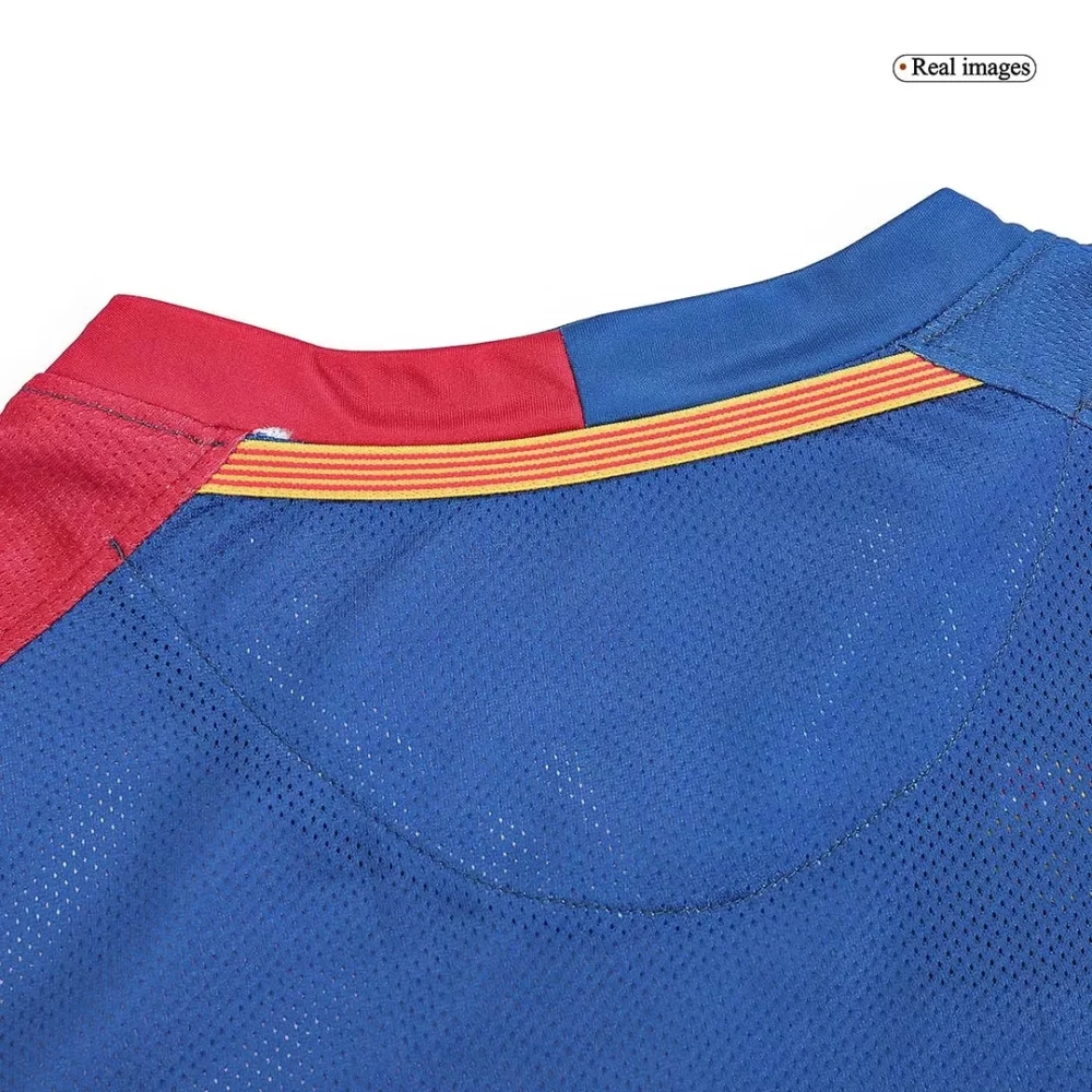 Barcelona Retro Jersey Home Soccer Shirt Long Sleeve 2008/09 - UCL - Image 4
