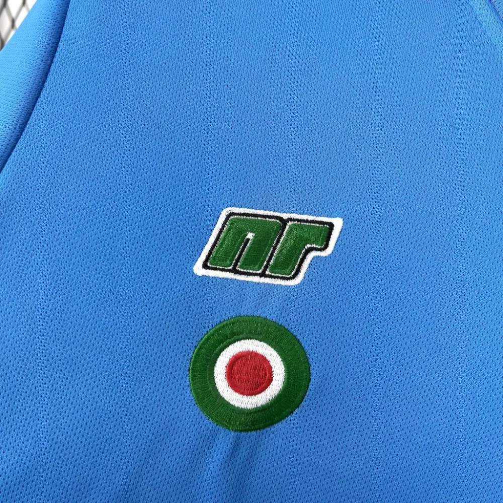 Napoli Retro Soccer Jersey Home Custom Maradona Shirt 1987-88 - Image 5