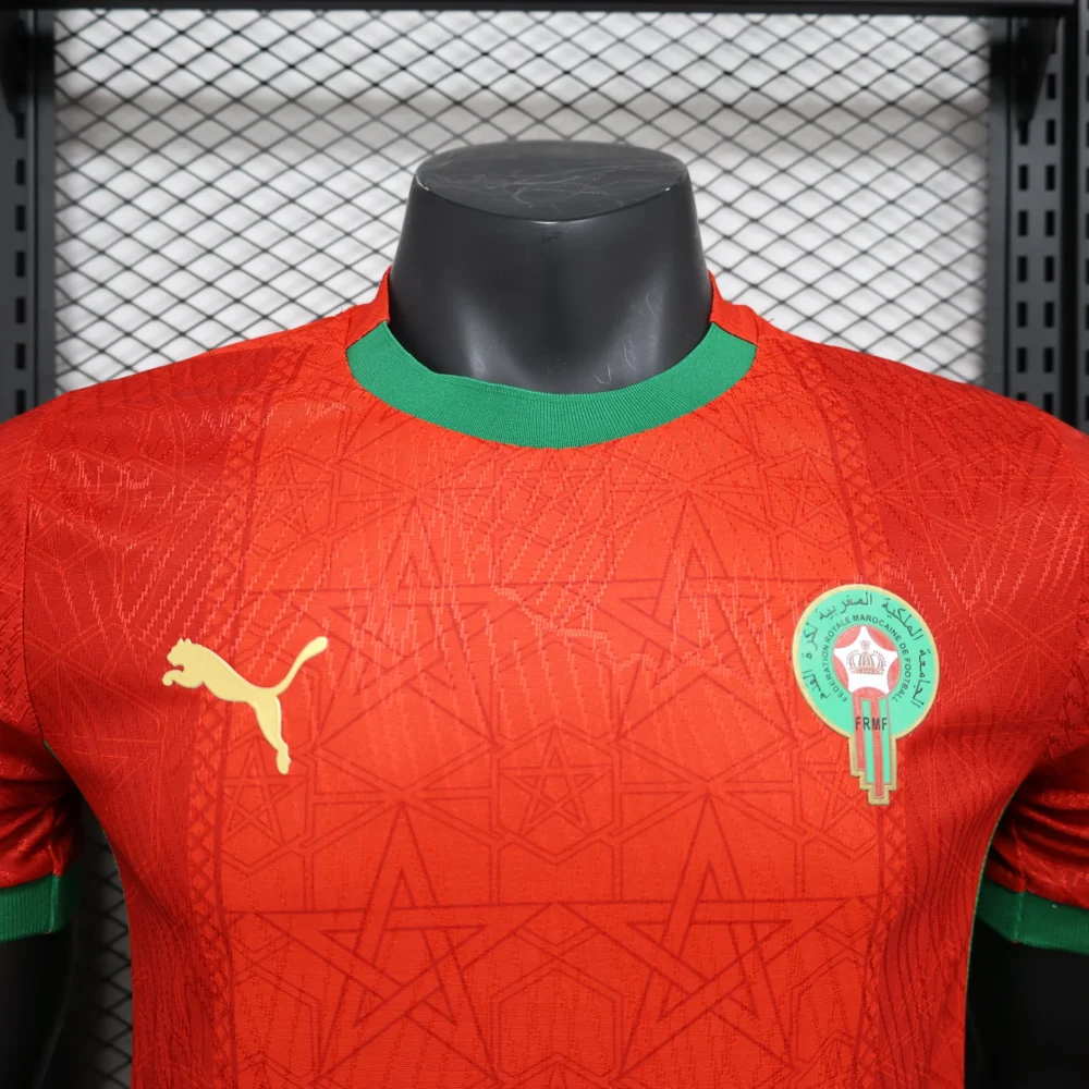 Morocco Authentic Soccer Jersey Home Shirt 2024-25 - Image 3