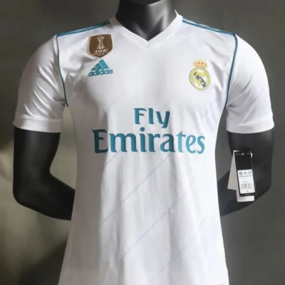 Real Madrid Authentic Retro Jersey Home Soccer Shirt 2017/18