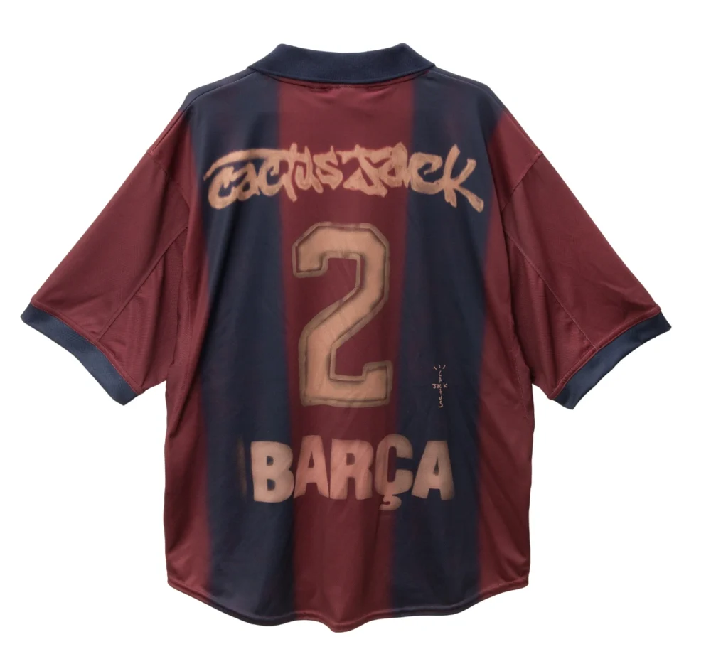 Authentic CJ X FC BARCELONA RETRO 2000/01 HOME SKELETON JERSEY - Image 2