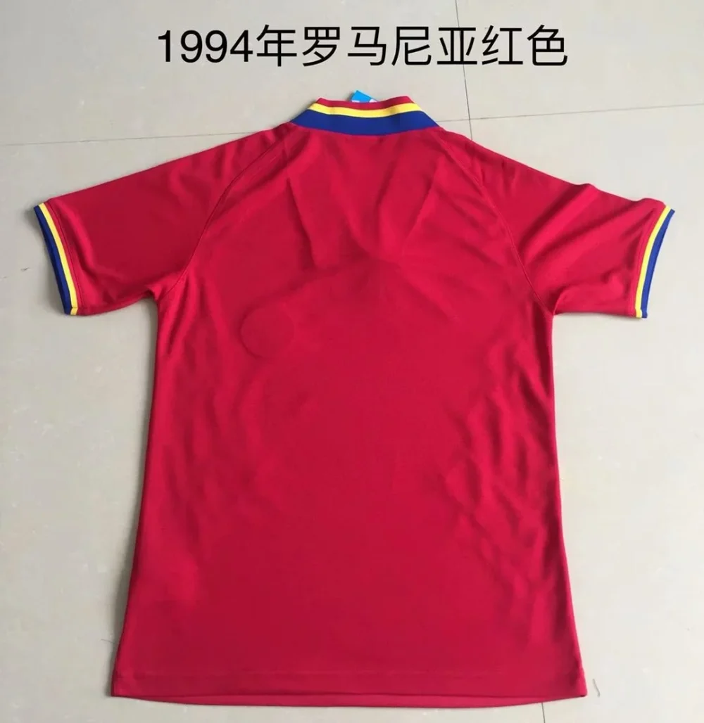 Romania Soccer Jersey Away Retro Jersey 1994 - Image 2