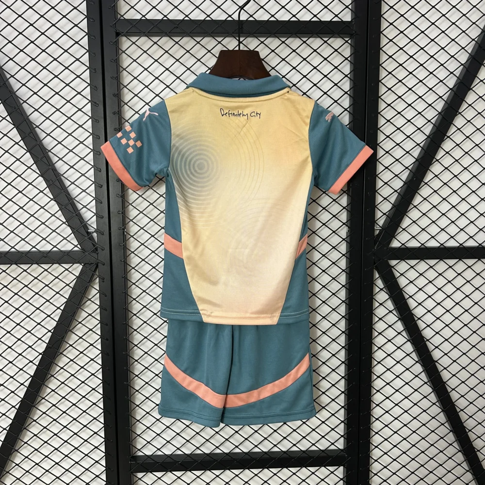 Manchester City Fourth Away Kids Kit Jersey+Shorts 2024/25 - Image 2