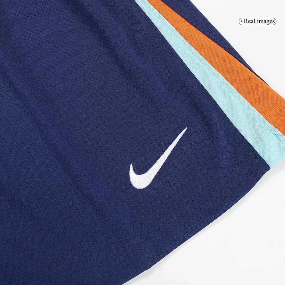 Netherlands Soccer Jersey Away Custom Shorts EURO 2024 - Image 6