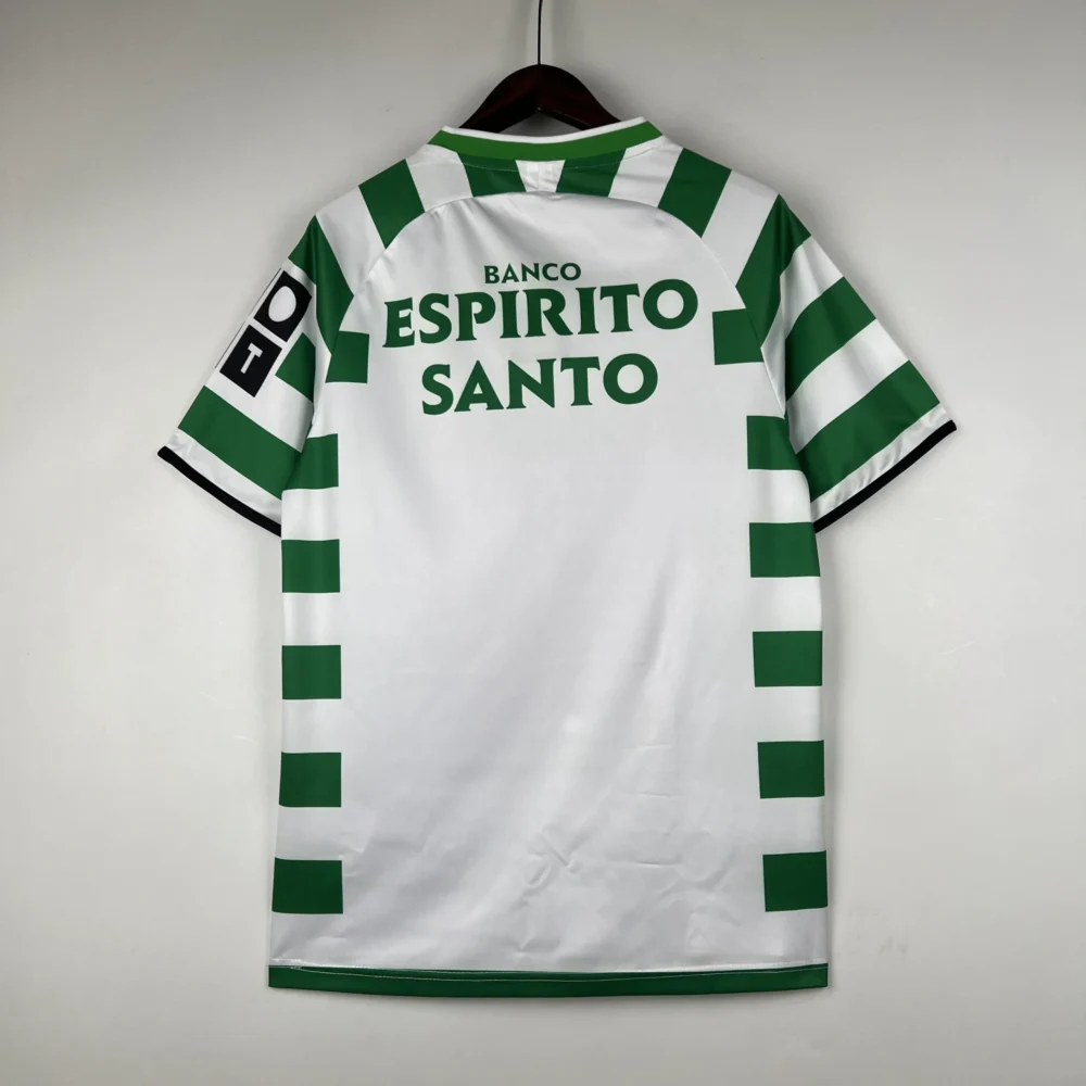 Sporting CP Retro Soccer Jersey Home Custom Shirt 2003/04 - Image 2