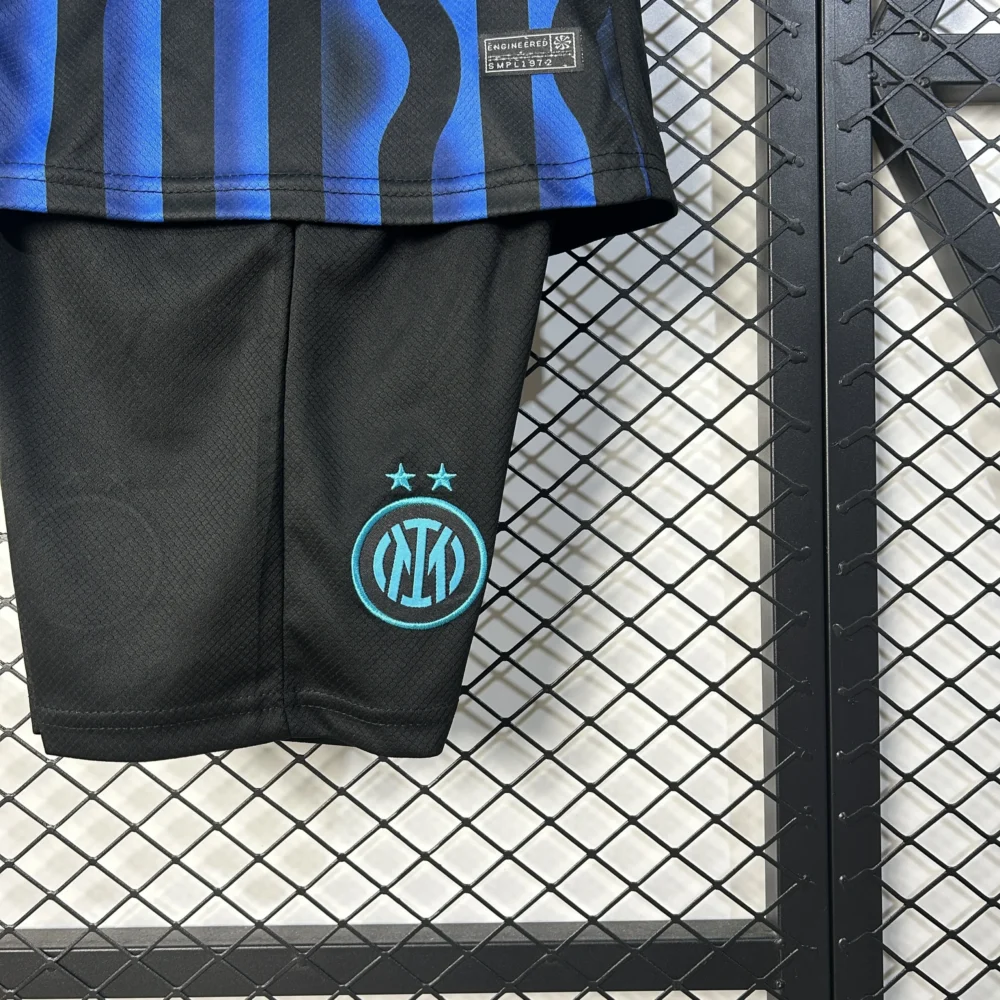 Inter Milan Soccer Jersey Home Kids Kit Jerseys+Shorts 2025/26 - Image 9