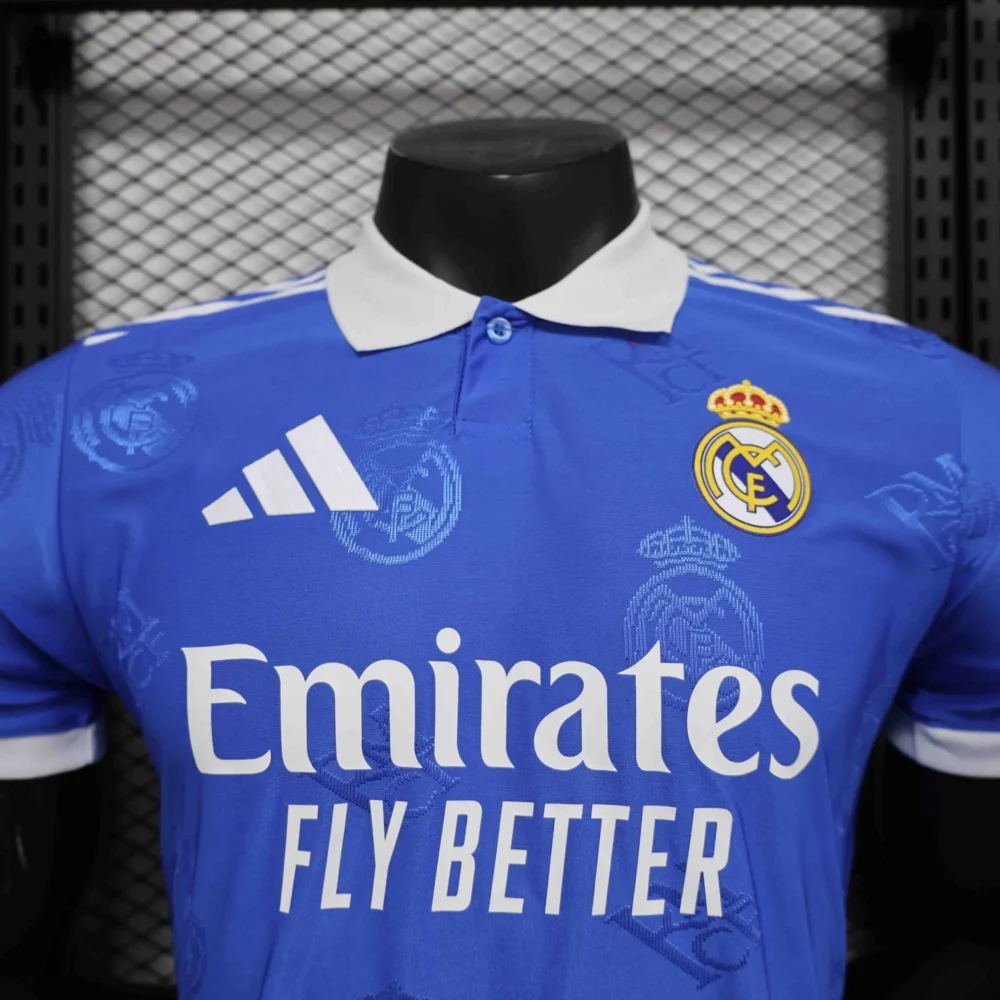 Real Madrid Authentic Soccer Jersey Retro Style Special Edition Shirt 2025/26 - Image 3