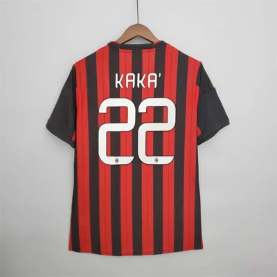 Kakﾨﾢ #22 AC Milan Retro Soccer Jersey Home Shirt 2013/14