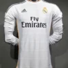 Real Madrid Authentic Retro Jersey Home Long Sleeve Soccer Shirt 2013/14