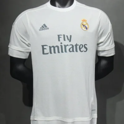 Real Madrid Authentic Retro Jersey Home Soccer Shirt 2015/16