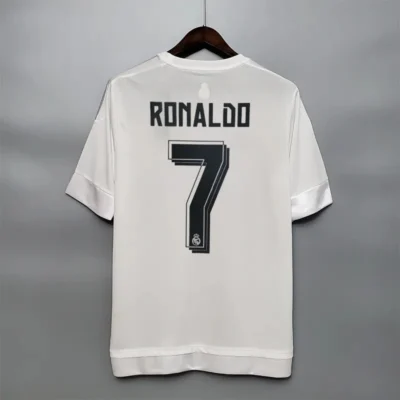 Ronaldo #7 Real Madrid Retro Jersey Home Soccer Shirt 2015/16