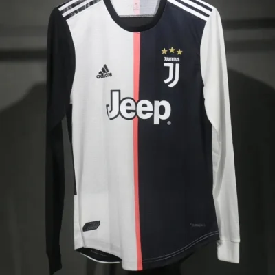 Juventus Authentic Soccer Jersey Home Long Sleeve Shirt 2019-20