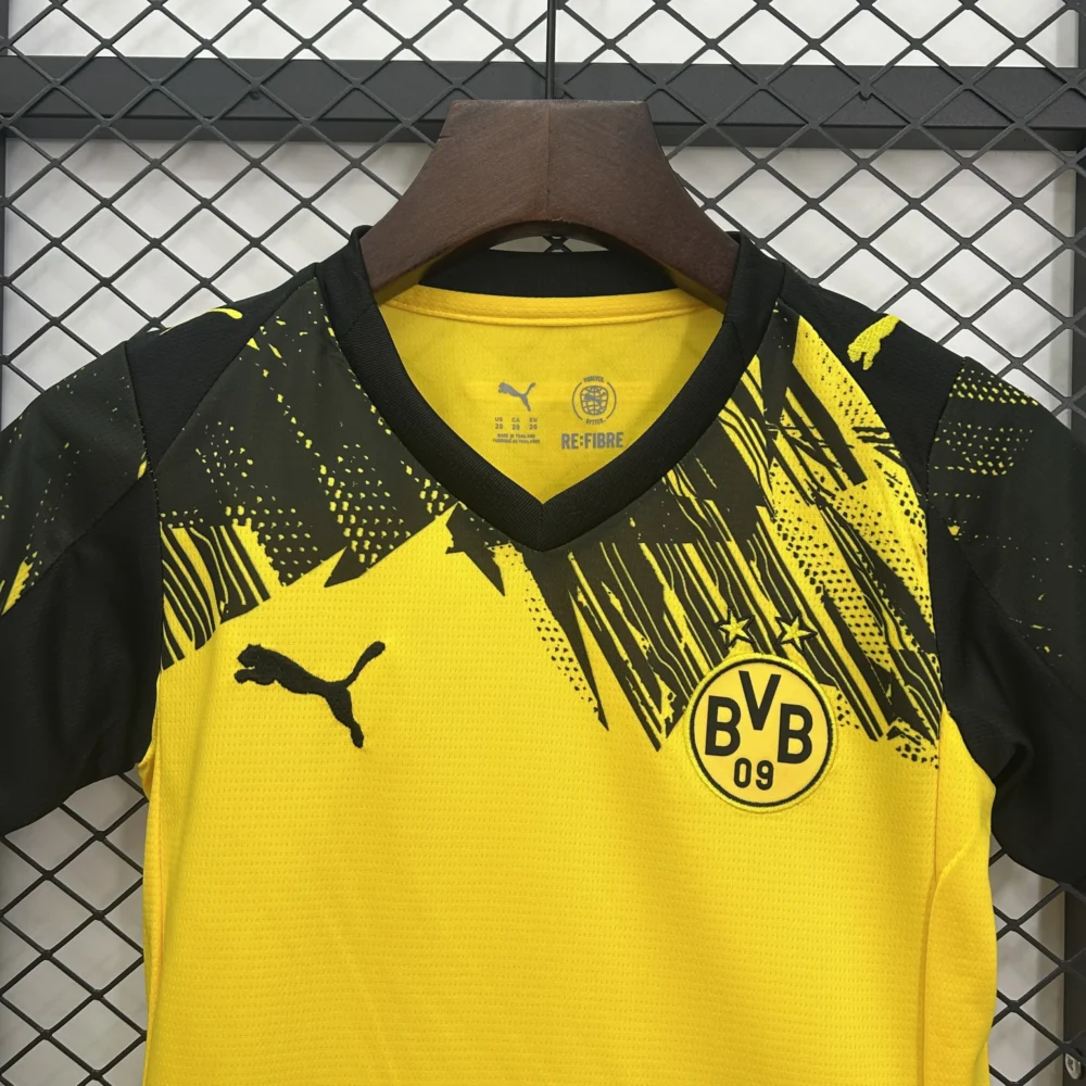 Borussia Dortmund Home Kids Kit Jersey+Shorts 2025/26 - Image 3