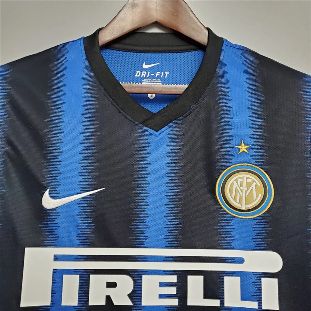 Inter Milan Jersey Custom Home Retro Soccer Jersey 2010/11 - Image 5