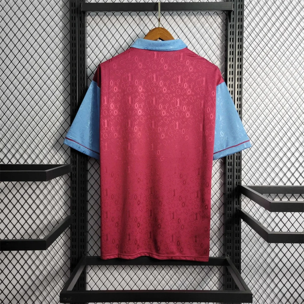 West Ham United Retro Football Jersey Home Custom Shirt 1995/97 - Image 2