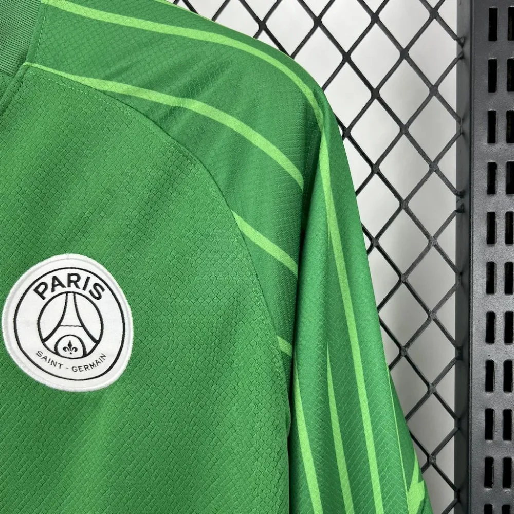 PSG Soccer Jersey Green Custom Long Sleeve Shirt 2025/26 - Image 6