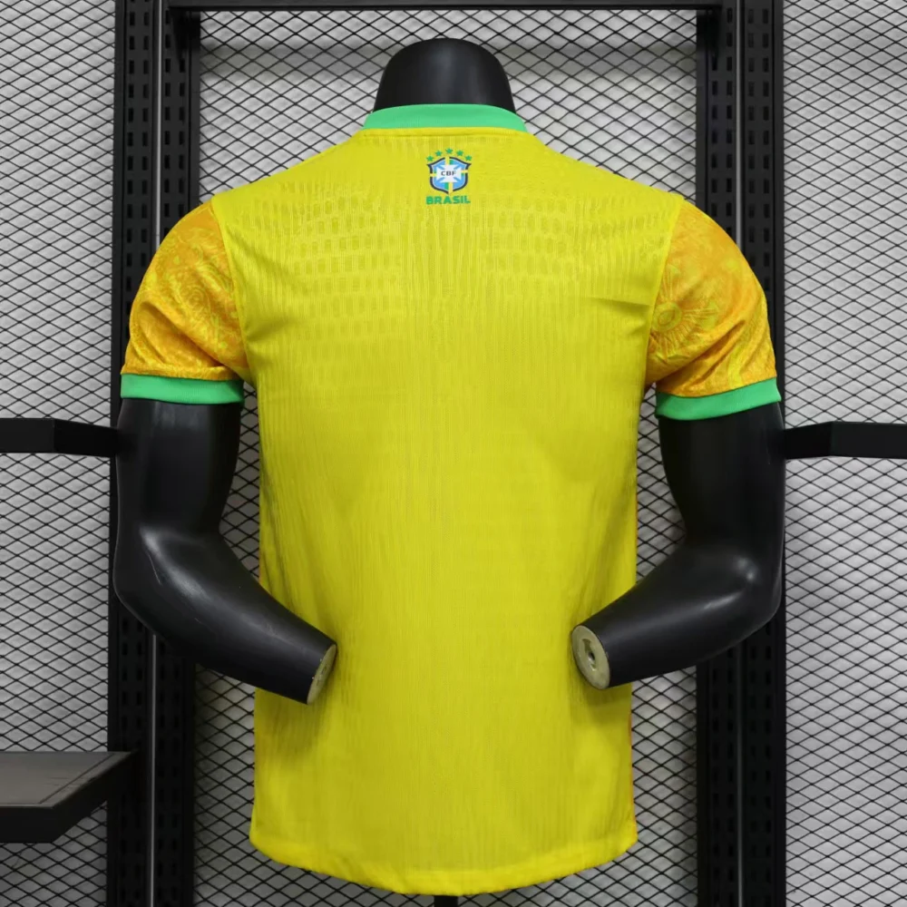 Brazil Authentic Soccer Jersey Jesus Christ the Redeemer Match Shirt 2024 - Image 2