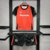 Bayer 04 Leverkusen Soccer Jersey Home Kids Kit Jersey+Shorts 2024/25