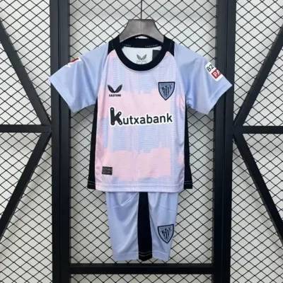 Athletic Club de Bilbao Soccer Jersey Third Away Kids Kit Jersey+Shorts 2024/25
