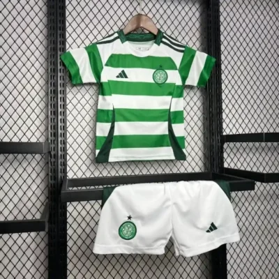 Celtic Soccer Jersey Home Kids Kit Jersey+Shorts 2024/25